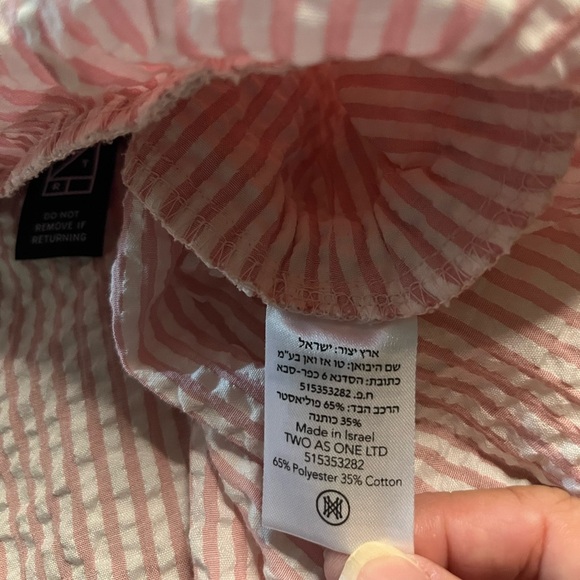 GUC Sabina Musayev- Pink Stripe Jess Top. Size M - Picture 6 of 9